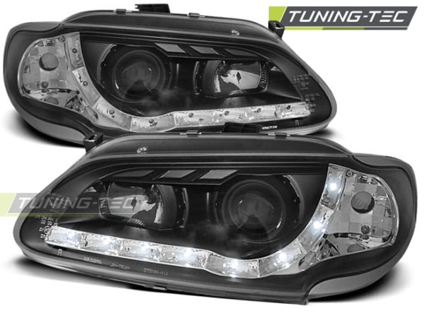 Predné svetlá RENAULT MEGANE/SCENIC 96-02.99 -Denné svietenie Čierne