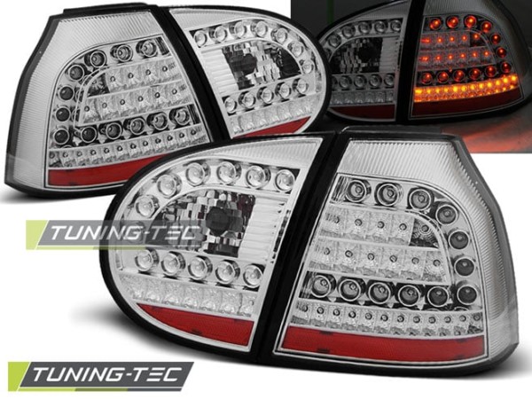 Zadné svetlá LED Chrómové pre VW GOLF 5 10.03-09