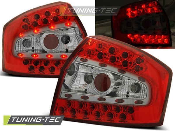 Zadné svetlá LED Červené pre AUDI A4 8E 10.00-10.04 SEDAN