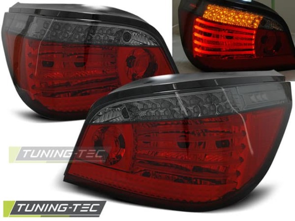 Zadné svetlá LED Červené dymové pre BMW E60 07.03-07