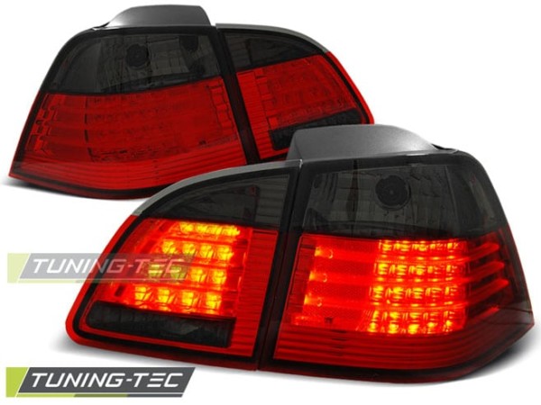 Zadné svetlá LED Červené dymové pre BMW E61 04-03.07