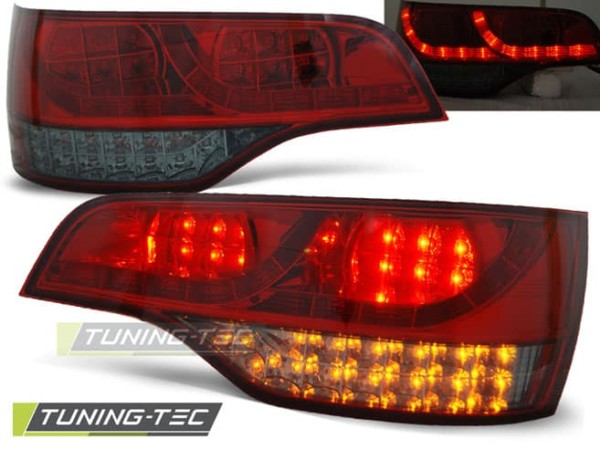 Zadné svetlá LED Červené dymové pre AUDI Q7 06-09