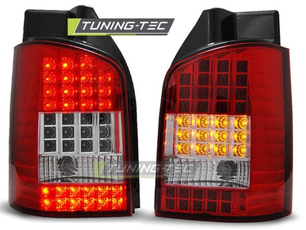 Zadné svetlá LED Červené pre VW T5 04.03-09