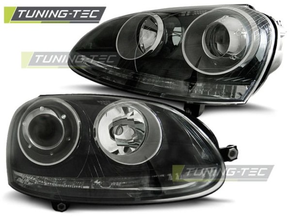 Predné svetlá SPORT Čierne pre  VW GOLF 5 10.03-09
