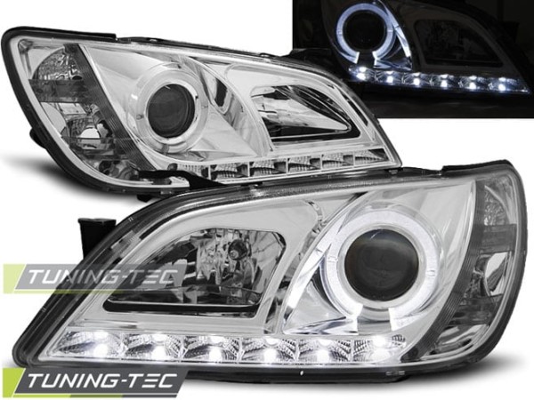 Predné svetlá LEXUS IS 01-05 -Denné svietenie Chróm