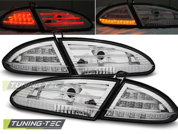 Zadné svetlá LED Chrómové pre SEAT LEON 06.05-09