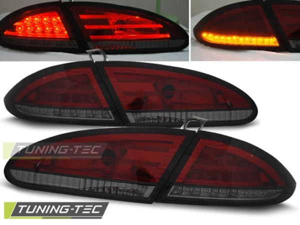 Zadné svetlá LED Červené dymové pre SEAT LEON 06.05-09