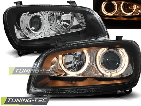 Predné svetlá TOYOTA RAV4 06.94-06.00 ANGEL EYES Čierne