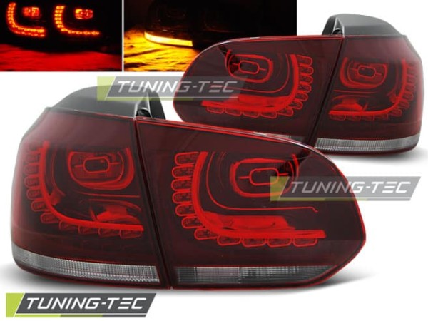 Zadné svetlá LED Červené pre VW GOLF 6 10.08-12