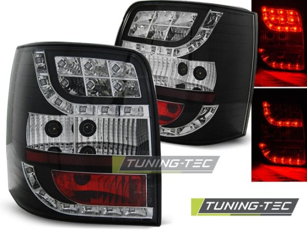 Zadné svetlá LED Čierne pre VW PASSAT B5 96-00 VARIANT