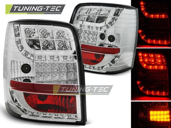 Zadné svetlá LED Chrómové LED INDICATOR pre VW PASSAT B5 96-00 VARIANT