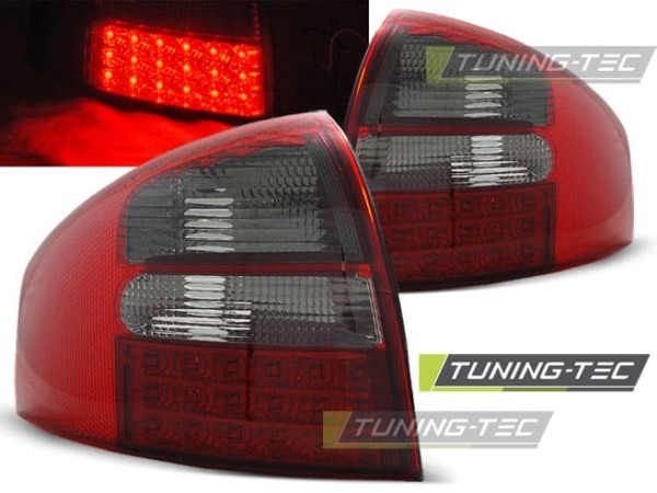 Zadné svetlá LED Červené dymové pre AUDI A6 05.97-05.04 SEDAN