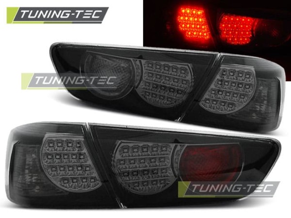 Zadné svetlá MITSUBISHI LANCER 8 SEDAN 08-11 čierne dymové LED
