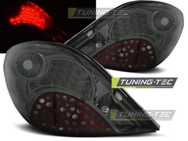 Zadné svetlá PEUGEOT 207 3D/5D 05.06-06.09 dymové LED