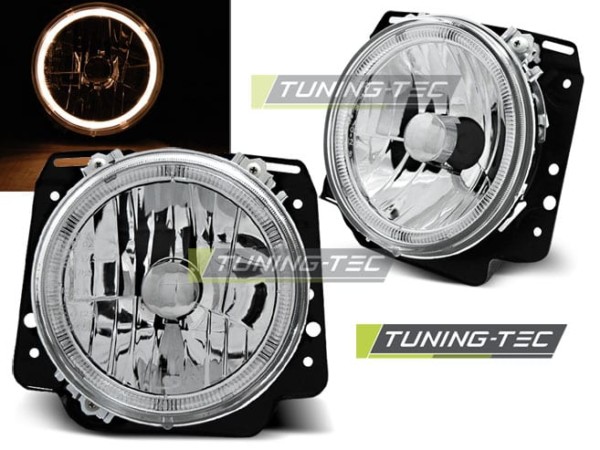 Predné svetlá ANGEL EYES Chróm pre  VW GOLF II 2 08.83-08.91