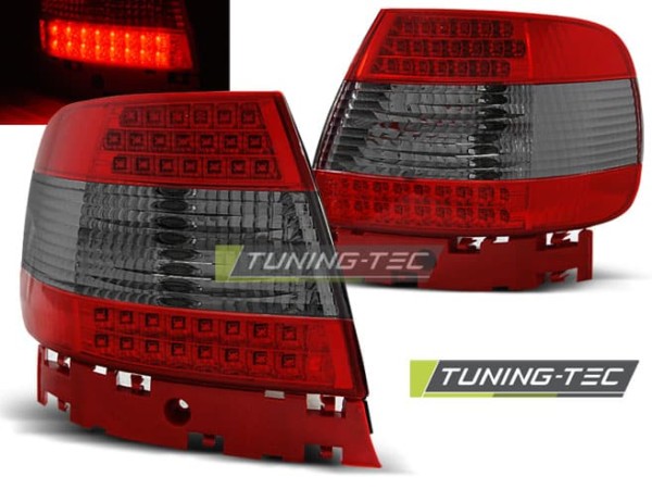 Zadné svetlá LED Červené dymové pre AUDI A4 11.94-09.00