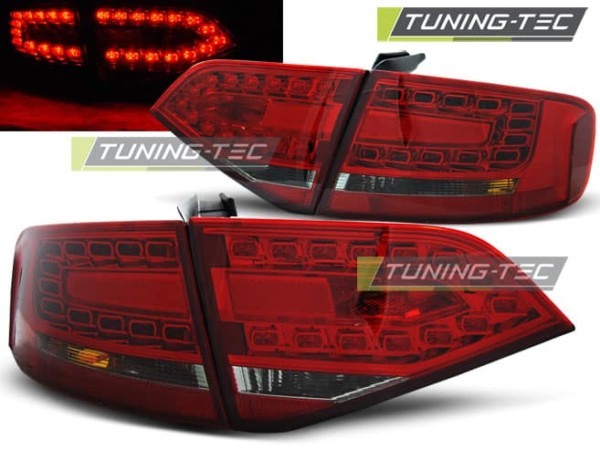 Zadné svetlá LED Červené dymové pre AUDI A4 B8 08-11 SEDAN