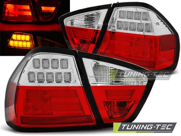 Zadné svetlá LED BAR Červené pre BMW E90 03.05-08.08