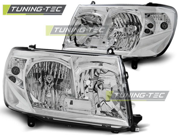 Predné svetlá TOYOTA LAND CRUISER FJ100 05-06 Chróm