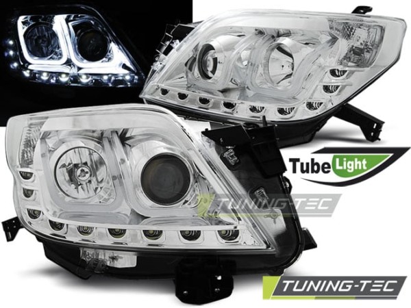 Predné svetlá TOYOTA LAND CRUISER 150 09-13 TUBE LIGHT Chróm