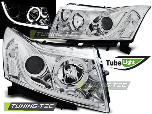 Predné svetlá CHEVROLET CRUZE 09-12 TUBE LIGHT Chróm