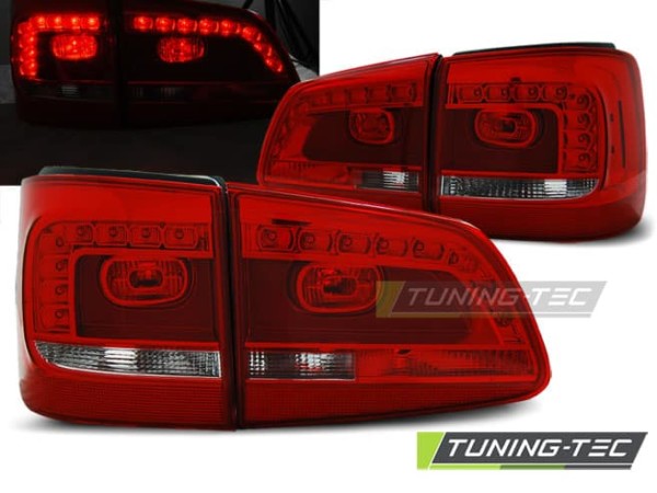 Zadné svetlá LED Červené pre VW TOURAN 08.10-