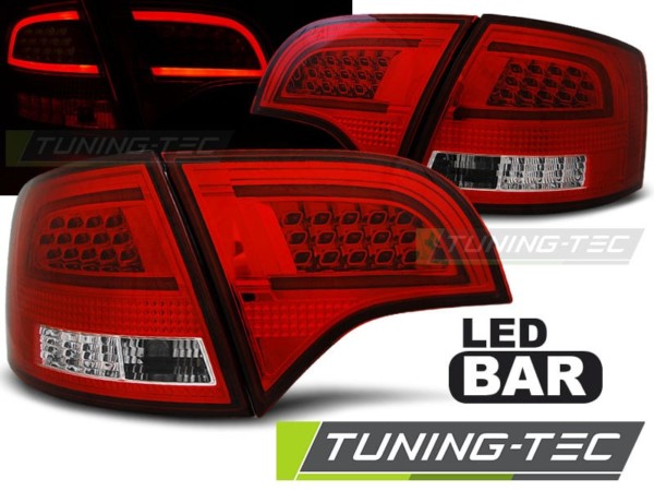 Zadné svetlá LED BAR Červené pre AUDI A4 B7 11.04-03.08 AVANT