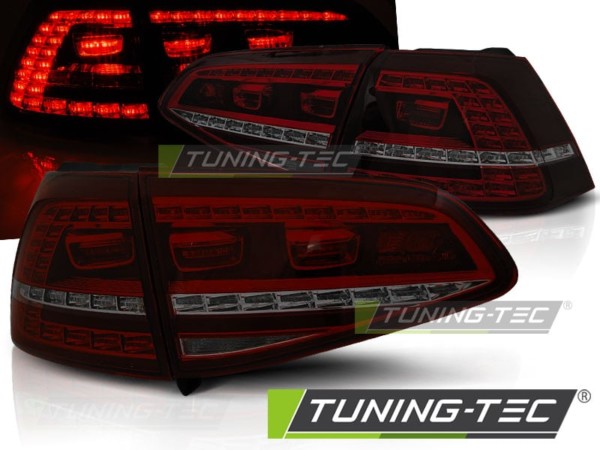 Zadné svetlá LED Červené Dymové pre VW GOLF 7 13- 17