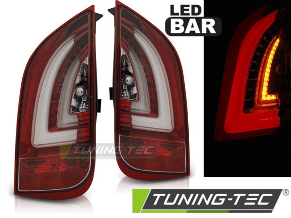 Zadné svetlá LED BAR Červené pre VW UP! 3.11- / SKODA CITIGO 12.11-