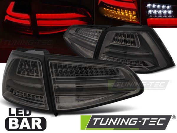 Zadné svetlá LED BAR Dymové pre VW GOLF 7 13-17