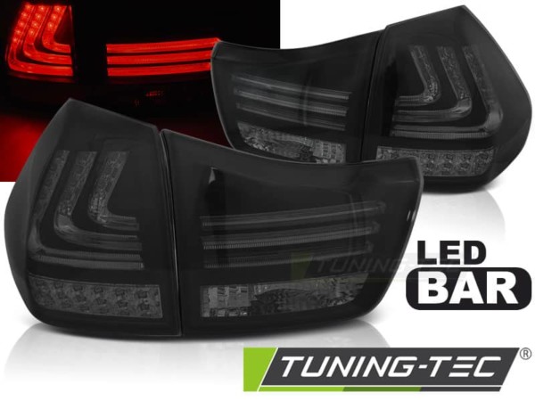 Zadné svetlá LEXUS RX 330 / 350 03-08 LED BAR dymové čierne