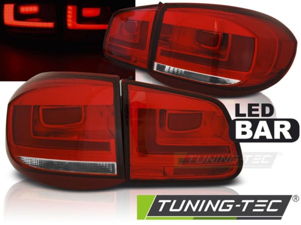 Zadné svetlá LED BAR Červené pre VW TIGUAN 07-07.11