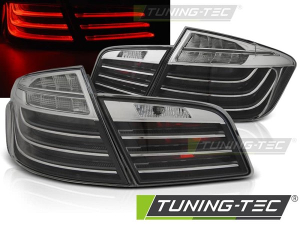Zadné svetlá LED BAR Čierne CHROME LCI LOOK pre BMW F10 10-07.13