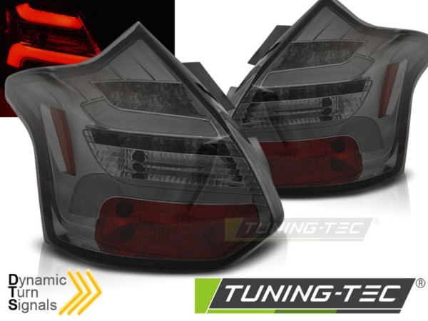 Zadné svetlá FORD FOCUS 3 11-10.14 HATCHBACK dymové LED BAR SEQ IND.