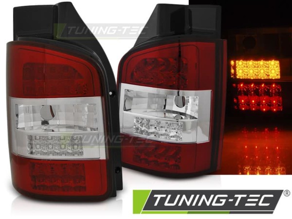 Zadné svetlá LED Červené pre VW T5 04.03-09 TRASNPORTER