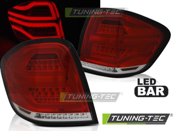 Zadné svetlá LED BAR Červené pre MERCEDES M-KLASA W164 09-11