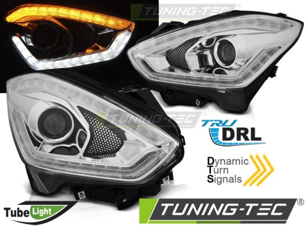 Predné svetlá SUZUKI SWIFT VI 17- TUBE LIGHT SEQ Chróm