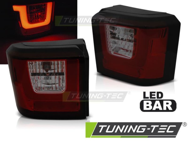 Zadné svetlá LED BAR Červené Dymové pre VW T4 90-03.03