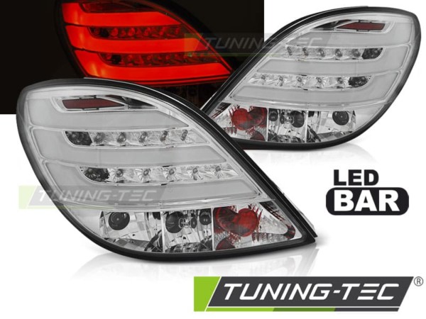 Zadné svetlá PEUGEOT 207 3D/5D 05.06-06.09 chrómové LED BAR