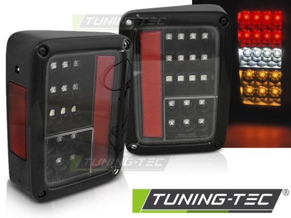 Zadné svetlá CHRYSLER JEEP WRANGLER JK 07-18 LED čierne