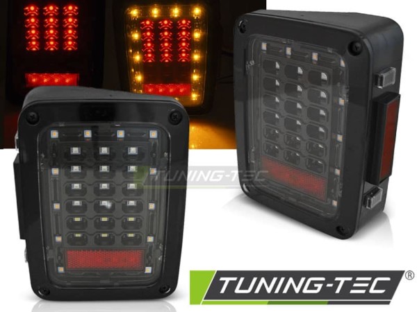 Zadné svetlá CHRYSLER JEEP WRANGLER JK 07-18 LED čierne