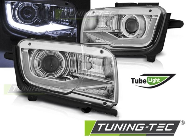 Predné svetlá CHEVROLET CAMARO 09-13 TUBE LIGHT Chróm