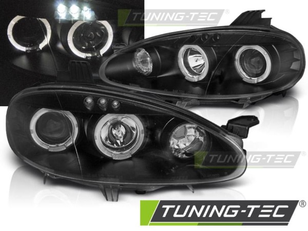 Predné svetlá MAZDA MX5 01-05 ANGEL EYES Čierne