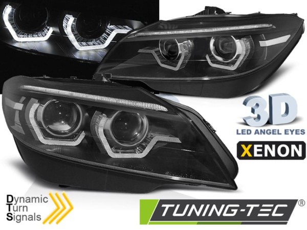 Xenonové predné svetlá  LED DRL Čierne AFS SEQ pre  BMW Z4 E89 09-13