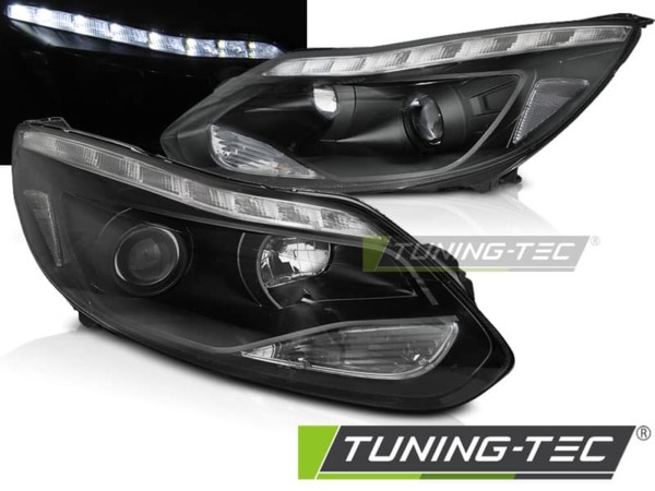 Predné svetlá FORD FOCUS MK3 11- 10.14 LED Čierne
