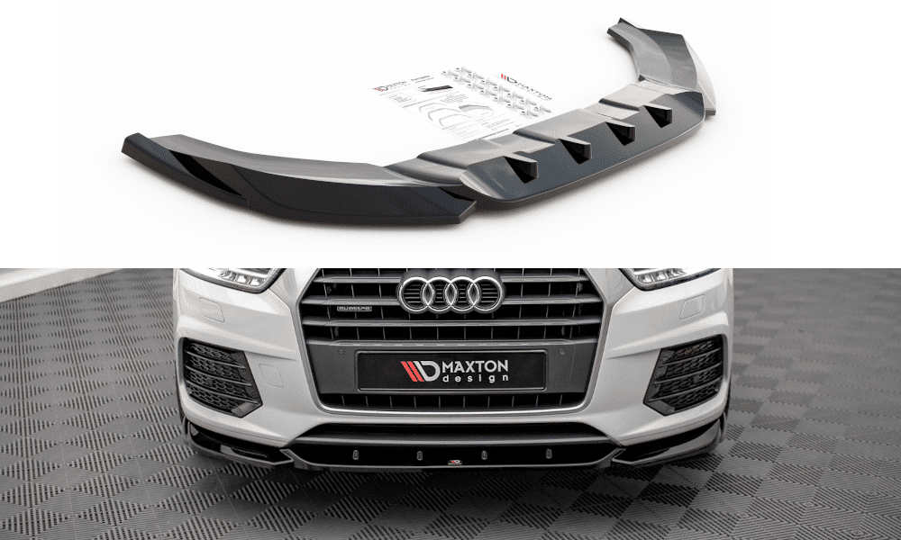 MAXTON DESIGN -Spoiler pod predný nárazník AUDI Q3 S-LINE 8U FACELIFT