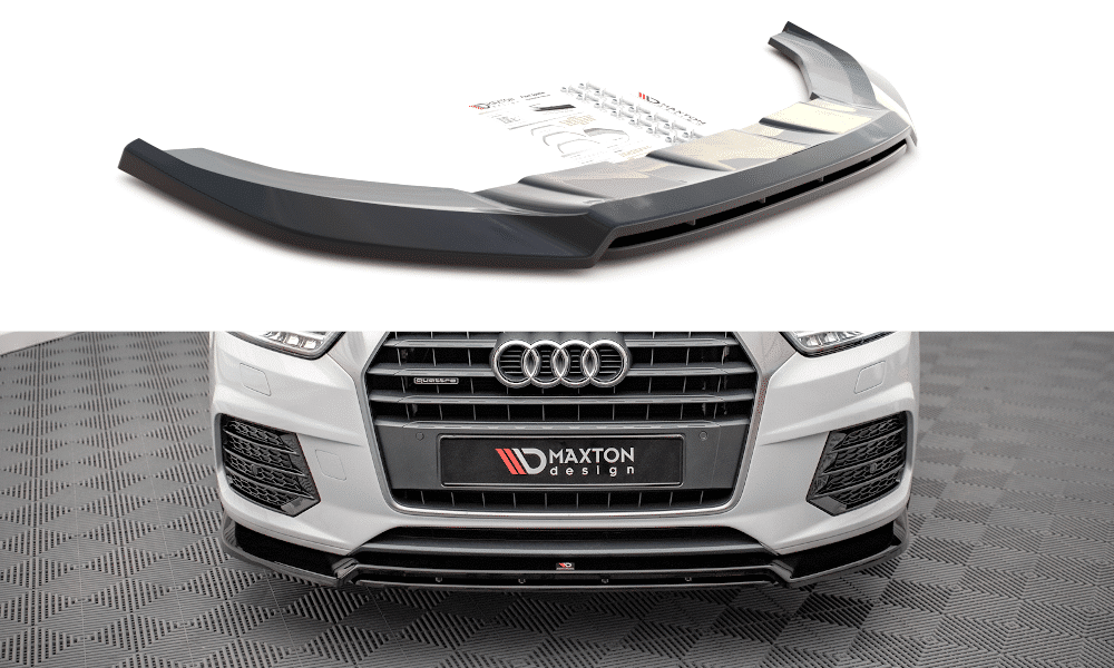 MAXTON DESIGN -Spoiler pod predný nárazník V.2 AUDI Q3 S-LINE 8U FACELIFT