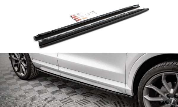 MAXTON DESIGN -Lišty pod bočné prahy AUDI Q3 S-LINE 8U FACELIFT