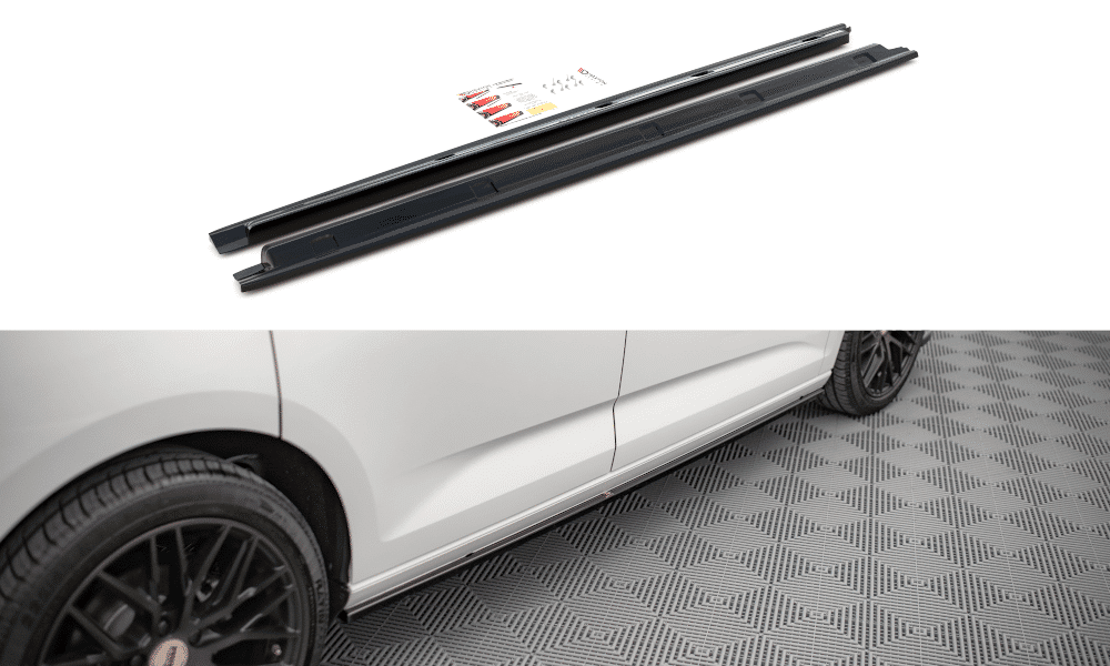 MAXTON DESIGN -Lišty pod bočné prahy  VOLKSWAGEN CADDY MK5
