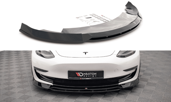 MAXTON DESIGN - Spoiler pod predný nárazník V.3 TESLA MODEL 3